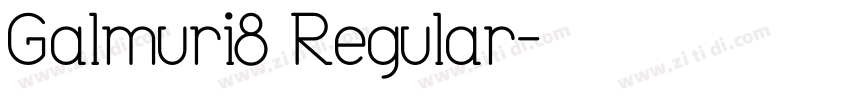 Galmuri7 Regular字体转换